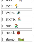 Very First Sight Word Sentences The First Page Focuses On The Word I