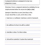 Writing Compound Sentences Worksheet Part 2 Complex Sentences