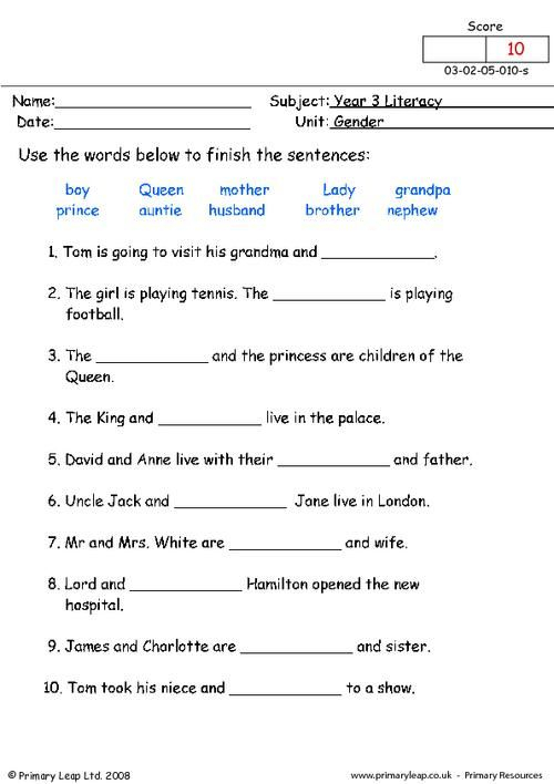 Year 3 Science Printable Resources Free Worksheets For