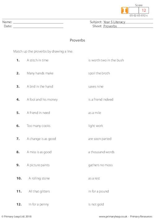 Year 5 Literacy Sentence work Printable Resources Free Worksheets 