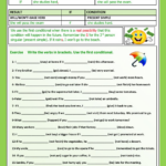 Zero Conditional Interactive Worksheet Zero Conditionals Worksheet