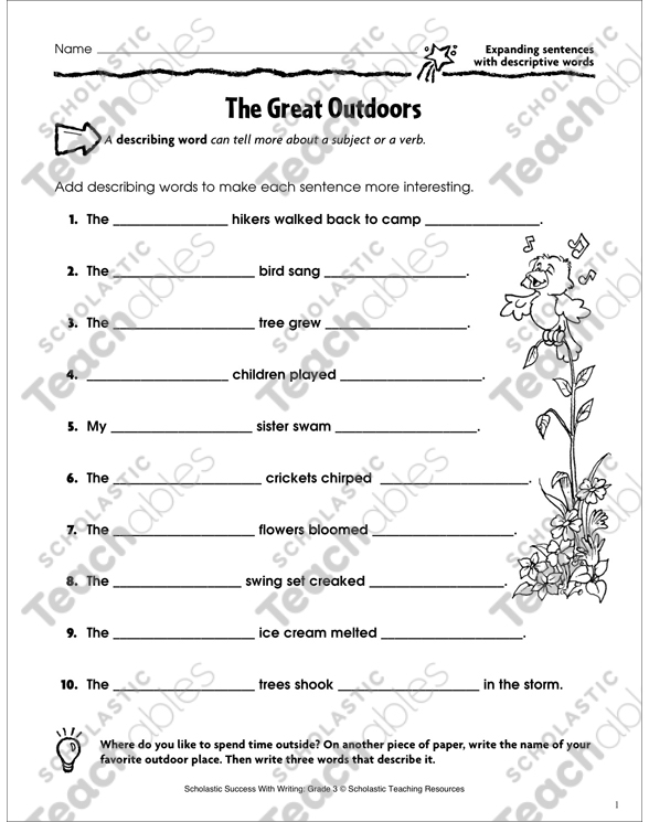 10 Expanding Sentences Worksheets Pdf Coo Worksheets