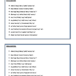 101 FREE Word Order Worksheets