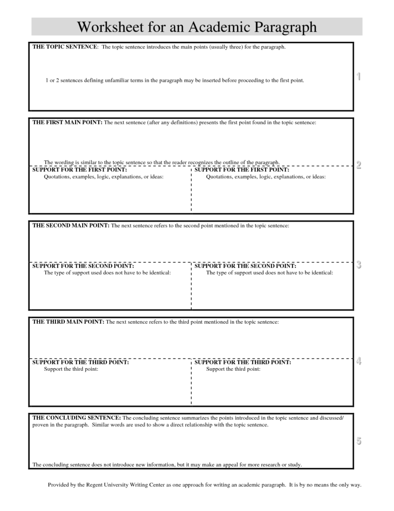 11 Topic Sentence Worksheets Worksheeto