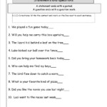 17 2nd Grade Sentence Correction Worksheets Worksheeto