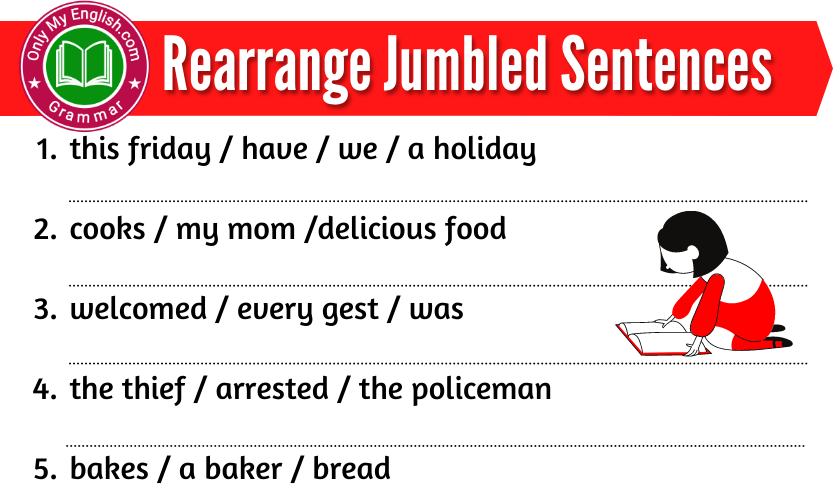 20 Rearrange Jumbled Sentences With Answers