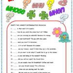 3rd Grade Interrogative Pronouns Worksheet Grade 3 Thekidsworksheet