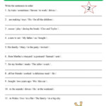 Arranging Sentences In Order Worksheet