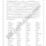 Cloze Paragraph ESL Worksheet By Al2018