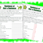 Complete Or Incomplete Sentence Printable Worksheet With Answer Key