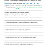 Compound Sentences Worksheet Pdf
