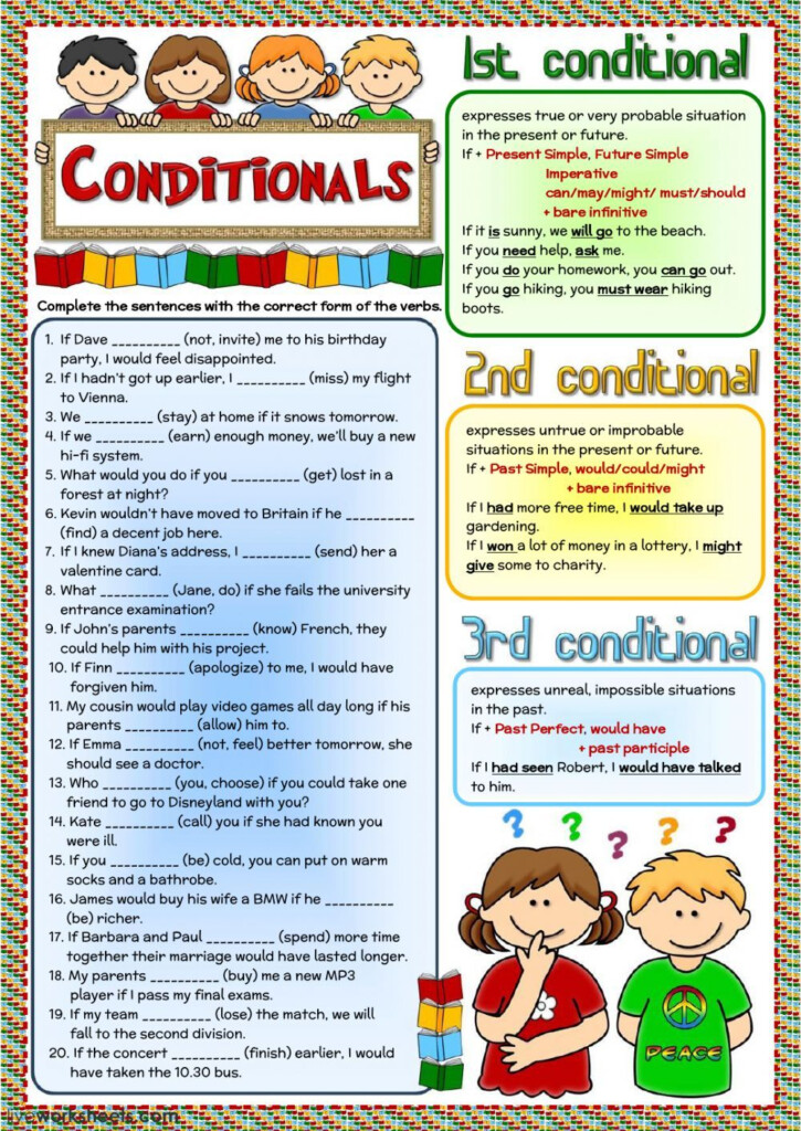 Conditional Sentences Interactive And Downloadable Worksheet You Can 