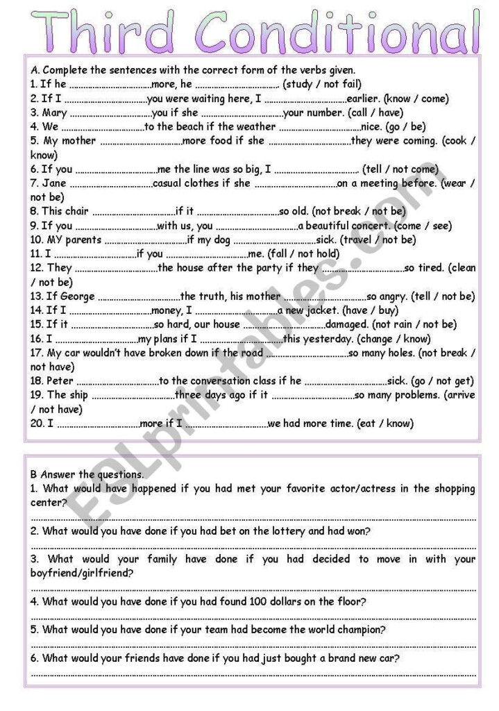 Conditional Statements Worksheet With Answers