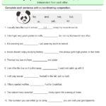 Coordinating Conjunction Worksheets Printable