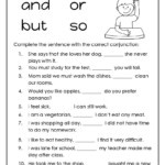 Coordinating Conjunctions Worksheet 7th Grade