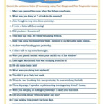 Correct The Sentences Exercises With Answers