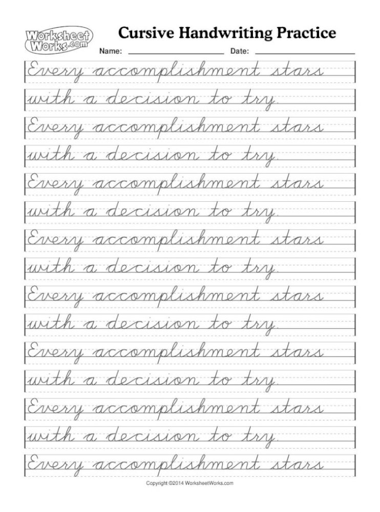Cursive Handwriting Practice Paragraph Worksheets Pdf Gambaran