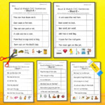 CVC Sentences With Read Match Worksheets Literacy Learn