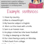 Declarative Sentence Easy 10 Examples Sentences Learn English