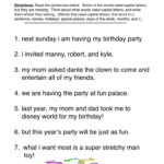 Edit The Sentence Worksheet