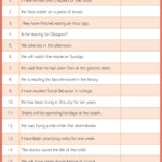 English Grammar Tenses Worksheets
