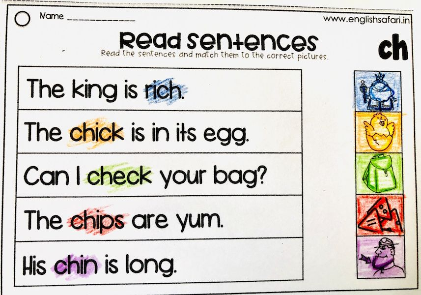  FREE Read Ch Sentences Www englishsafari in Reading Worksheets 