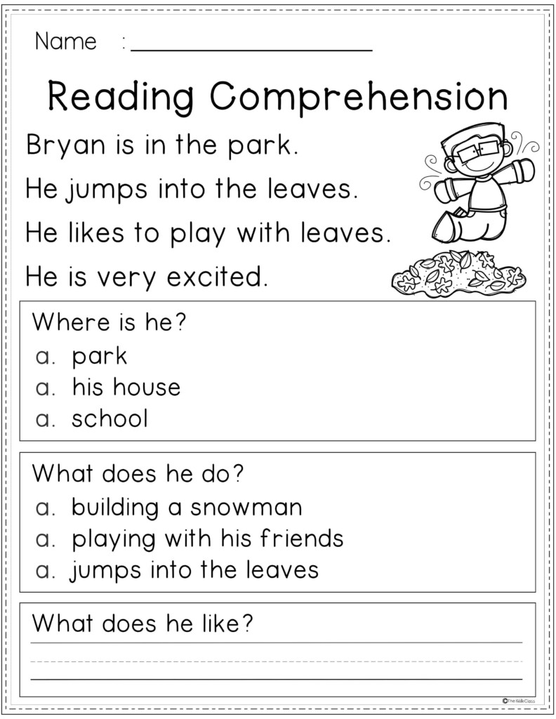 Free Reading Comprehension This Resource Has 3 Pages Of Reading 
