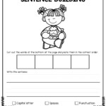Free Sentence Building Sentence Building Kindergarten Writing