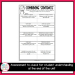 Grammar Fifth Grade Activities Combine Sentences Not So Wimpy Teacher