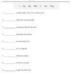 Identify Subject Pronoun For Each Sentence Worksheet Turtle Diary