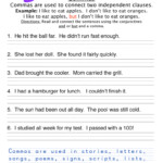 Independent Clauses Comma Worksheet By Teach Simple