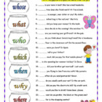 Interrogative Pronouns Worksheets Pdf With Answers Worksheets