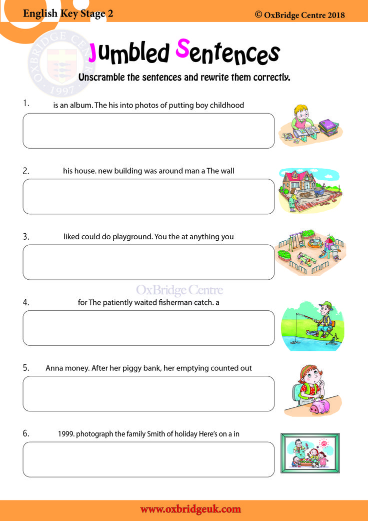 Jumbled Sentences Worksheet For 1st 2nd Grade Lesson Planet 41