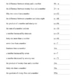 Math Phrases Worksheet