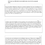 Paragraph Writing Exercise
