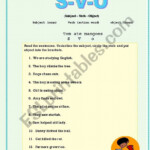 Pin On Subject And Verb
