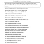 Predicate Adjective Worksheet 6th Grade