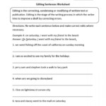 Printable Proof Reading Worksheet