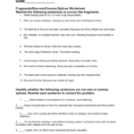 Run On Sentence Worksheet