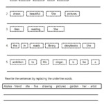 Sentence Correction Worksheets 3rd Grade