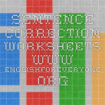 Sentence Correction Worksheets Sentence Correction Worksheets