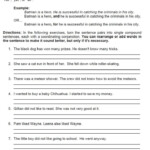 Sentence Fragment Worksheet Fourth Grade
