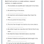 Sentence Structure Worksheets 7th Grade Worksheets Master