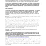 Sentence Variety Exercises