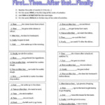 Sequence Paragraph Worksheet