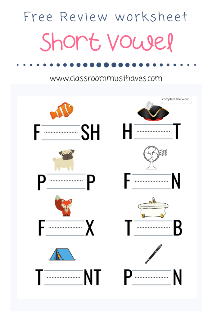 Short A Worksheets For Kindergarten
