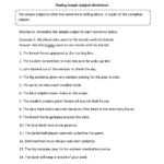 Simple And Complete Predicate Worksheet