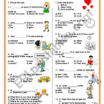 SIMPLE PRESENT TENSE TEST ESL Worksheet By Sirenriver