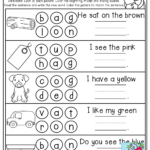 Simple Sentence For Kindergarten Worksheet