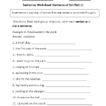 Simple Sentence Worksheet Grade 3 Thekidsworksheet